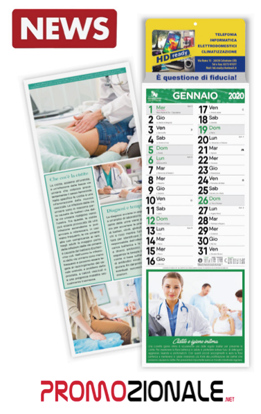 Calendario da muro SILHOUETTE FARMACIA mod. CA-186-C